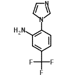 结构式 CAS# 380389-67-3, 2-(1H-咪唑-1-基)-5-(三氟甲基)苯胺