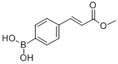 structure of CAS# 380430-58-0, [4-(E-3-Methoxy-3-Oxo-1-Propen-1-Yl)Phenyl]Boronic Acid;4-(Trans-3-Methoxy-3-Oxo-1-Propen-1-Yl)Benzeneboronic Acid, 97%;2-Propenoicacid,3-(4-Boronophenyl)-,1-Methylester,(2E)-(9CI);[4-(E-3-METHOXY-3-OXO-1-PROPEN-1-YL)PHENYL]BORONIC ACID