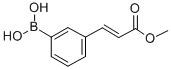 structure of CAS# 380430-59-1, [3-(E-3-Methoxy-3-Oxo-1-Propen-1-Yl)Phenyl]Boronic Acid;3-(Trans-3-Methoxy-3-Oxo-1-Propen-1-Yl)Benzeneboronic Acid, 95%;3-[(E)-3-Methoxy-3-Oxoprop-1-En-1-Yl]Benzeneboronic Acid 95%;2-Propenoicacid,3-(3-Boronophenyl)-,1-Methylester,(2E)-(9CI)