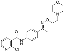 CAS#: 38063-91-1， p-(2-Chloronicotinamido)acetophenone O-(2-morpholinoethyl)oxime