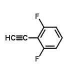 结构式 CAS# 381723-16-6, 2-乙炔基-1,3-二氟苯