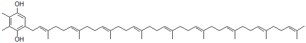 CAS#: 3819-09-8， 2,3-Dimethyl-5-[(2E,6E,10E,14E,18E,22E,26E,30E)-3,7,11,15,19,23,27,31,35-Nonamethylhexatriaconta-2,6,10,14,18,22,26,30,34-Nonaenyl]Benzene-1,4-Diol