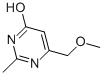 structure of CAS# 38249-50-2, 4-Hydroxy-6-Methoxymethyl-2-Methylpyrimidine;4(1H)-Pyrimidinone, 6-Methoxy-2-Methyl- (9CI);4-Methoxymethyl-6-Hydroxy-2-Methylpyrimidine;6-HYDROXY-4-METHOXYMETHYL-2-METHYLPYRIMIDINE
