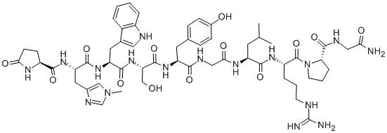 CAS#: 38343-58-7， 2-(3-Methyl-L-histidine) luteinizing hormone-releasing factor (pig)