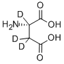 结构式 CAS# 3842-25-9, L-天冬氨酸-2,3,3-D3
