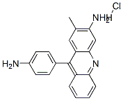 CAS 登录号:38475-96-6, 9-(4-氨基苯基)-2-甲基吖啶-3-胺盐酸盐