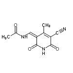 CAS#: 384815-06-9， N-[(Z)-(5-Cyano-4-Methyl-2,6-Dioxo-1,6-Dihydro-3(2H)-Pyridinylidene)Methyl]Acetamide