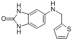 structure of CAS# 384858-25-7, 5-(Thiophen-2-Ylmethylamino)-1,3-Dihydrobenzimidazol-2-One;5-(2-Thienylmethylamino)-1,3-Dihydrobenzimidazol-2-One;5-[(Thiophen-2-Ylmethyl)-Amino]-1,3-Dihydro-Benzoimidazol-2-One;Bas 02919013
