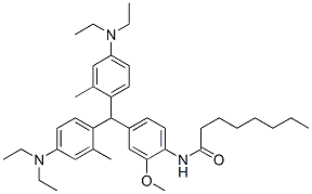 CAS#: 38615-38-2， N-[4-[Bis(4-Diethylamino-2-Methylphenyl)Methyl]-2-Methoxyphenyl]Octanamide