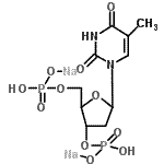 CAS#: 386229-77-2， Disodium 1-[2-deoxy-3,5-bis-O-(hydroxyphosphinato)pentofuranosyl]-5-methyl-2,4(1H,3H)-pyrimidinedione
