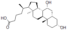 CAS#: 38636-78-1， (5R)-5-[(3R,5S,7R,8R,9S,10S,13R,14S,17R)-3,7-Dihydroxy-10,13-Dimethyl-2,3,4,5,6,7,8,9,11,12,14,15,16,17-Tetradecahydro-1H-Cyclopenta[a]Phenanthren-17-Yl]Hexanoic Acid