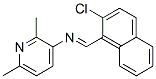 CAS 登录号:38641-70-2, 1-(2-氯萘-1-基)-N-(2,6-二甲基吡啶-3-基)甲亚胺