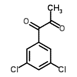 结构式 CAS# 386715-49-7, 1-(3,5-二氯苯基)-1,2-丙烷二酮