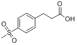 structure of CAS# 387350-46-1, 3-[4-(Methylsulfonyl)Phenyl]Propanoic Acid;3-[4-(Methylsulfonyl)Phenyl]Propionic Acid, 96%;3-(4-(METHYLSULFONYL)BENZENE)-1-PROPANOIC ACID;3-[4-(METHYLSULFONYL)PHENYL]PROPANOIC ACID