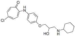 CAS#: 38767-97-4， 5-Chloro-2-[[4-[3-(Cyclohexylamino)-2-Hydroxypropoxy]Phenyl]Amino]Cyclohepta-2,4,6-Trien-1-One