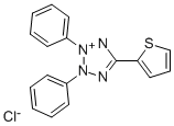 结构式 CAS# 38800-20-3, 2,3-二苯基-5-(2-噻吩基)四唑鎓氯化物