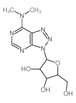CAS#: 38874-44-1， 2-(7-Dimethylaminotriazolo[4,5-e]Pyrimidin-3-Yl)-5-(Hydroxymethyl)Oxolane-3,4-Diol