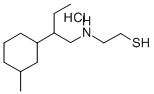 CAS#: 38920-62-6， 2-[2-(3-Methylcyclohexyl)Butylamino]Ethanethiol Hydrochloride