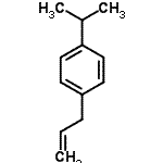 结构式 CAS# 3897-64-1, 1-烯丙基-4-异丙基苯