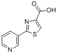 结构式 CAS# 39067-29-3, 2-(3-吡啶基)-1,3-噻唑-4-羧酸