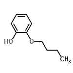 structure of CAS# 39075-90-6, 2-Butoxyphenol;Catechol monobutyl ether