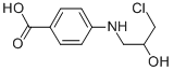 结构式 CAS# 39083-58-4, 4-[[(2S)-3-氯-2-羟基丙基]氨基]苯甲酸