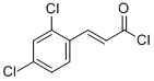 structure of CAS# 39175-64-9, 3-(2,4-Dichlorophenyl)-2-Propenoyl Chloride;3-(2,4-DICHLOROPHENYL)-2-PROPENOYLCHLORIDE;3-(2,4-DICHLOROPHENYL)-2-PROPENOYLHLORIDE