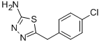 structure of CAS# 39181-43-6, 5-(4-Chloro-Benzyl)-[1,3,4]Thiadiazol-2-Ylamine;5-(4-CHLORO-BENZYL)-[1,3,4]THIADIAZOL-2-YLAMINE;2-AMINO-5-(4-CHLOROBENZYL)-1,3,4-THIADIAZOLE;5-(4-CHLOROBENZYL)-1,3,4-THIADIAZOL-2-AMINE