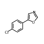结构式 CAS# 391927-02-9, 5-(4-氯苯基)-1,3-恶唑
