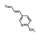 CAS 登录号：393177-83-8， (E)-3-(2-甲基嘧啶-5-基)丙-2-烯醛