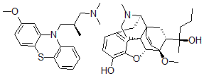 CAS#: 39456-60-5， 4,5-Epoxy-3-Hydroxy-6-Methoxy-alpha,17-Dimethyl-alpha-Propyl-6,14-Ethenomorphinan-7-Methanol Mixt.With (-)-2-Methoxy-N,N,beta-Trimethyl-10H-Phenothiazine-10-Propanamine