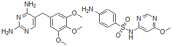 CAS#: 39469-68-6， 4-amino-N-(6-methoxy-4-pyrimidinyl)-Benzenesulfonamide mixt. with 5-((3,4,5-trimethoxyphenyl)methyl)-2,4-pyrimidinediamine