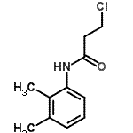 结构式 CAS# 39494-15-0, 3-氯-N-(2,3-二甲基苯基)丙酰胺