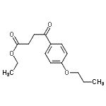 structure of CAS# 39496-81-6, Ethyl 4-Oxo-4-(4-Propoxyphenyl)Butanoate;ethyl 4-oxo-4-(4-n-propoxyphenyl)butyrate