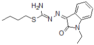 CAS#: 39497-42-2， 1-Butylsulfanyl-N'-[(1-Ethyl-2-Oxoindol-3-Ylidene)Amino]Methanimidamide