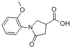 结构式 CAS# 39629-90-8, 1-(2-甲氧基-苯基)-5-氧代-吡咯烷-3-羧酸