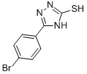 structure of CAS# 39631-33-9, 5-(4-Bromo-Phenyl)-4H-[1,2,4]Triazole-3-Thiol;Zinc00390378;5-(4-Bromo-Phenyl)-2H-[1,2,4]Triazole-3-Thiol;Bas 06633807