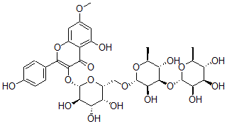 CAS#: 39723-40-5， Rhamnocitrin 3-O-beta-D-rhamninoside