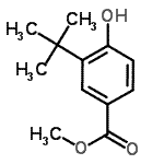 CAS 登录号：39778-63-7， 甲基4-羟基-3-(2-甲基-2-丙基)苯甲酸酯