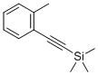 structure of CAS# 3989-15-9, 2-Trimethylsilylethynyltoluene