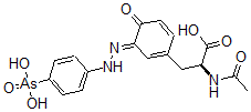 CAS#: 39927-13-4， (2S)-2-Acetamido-3-[(3E)-3-[(4-Arsonophenyl)Hydrazinylidene]-4-Oxo-1-Cyclohexa-1,5-Dienyl]Propanoic Acid