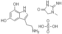 CAS#: 39929-27-6， 5,7-Dihydroxytryptamine Creatinine Sulfate
