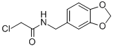 结构式 CAS# 40023-03-8, N-(1,3-苯并二氧戊环-5-基甲基)-2-氯乙酰胺