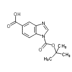 CAS#: 400653-36-3， 1-{[(2-Methyl-2-Propanyl)Oxy]Carbonyl}-1H-Benzimidazole-5-Carboxylic Acid