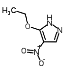 structure of CAS# 400878-03-7, 3-Ethoxy-4-Nitro-1H-Pyrazole;1H-pyrazole, 3-ethoxy-4-nitro-;1H-Pyrazole,3-ethoxy-4-nitro-;3-ethoxy-4-nitro-1H-pyrazole