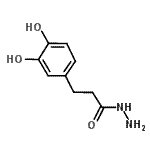 structure of CAS# 401642-48-6, 3-(3,4-Dihydroxyphenyl)Propanehydrazide;3-(3,4-dihydroxyphenyl)propanehydrazide;3-(3,4-Dihydroxyphenyl)propanohydrazide;MFCD03014983