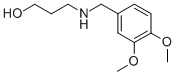 结构式 CAS# 40171-93-5, 3-(3,4-二甲氧基-苄基氨基)-丙-1-醇