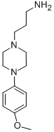 structure of CAS# 40255-50-3, 3-[4-(4-Methoxyphenyl)Piperazin-1-Yl]Propan-1-Amine;3-[4-(4-Methoxyphenyl)Piperazin-1-Ium-1-Yl]Propylammonium;3-[4-(4-Methoxyphenyl)-1-Piperazin-1-Iumyl]Propylammonium;Zinc02842154