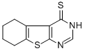 structure of CAS# 40277-39-2, 5,6,7,8-Tetrahydro[1]Benzothieno[2,3-d]Pyrimidine-4(3H)-Thione;5,6,7,8-Tetrahydrobenzothiopheno[3,2-E]Pyrimidine-4-Thiolate;Zinc00154700