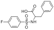 structure of CAS# 40279-96-7, 2-([(4-Fluorophenyl)Sulfonyl]Amino)-3-Phenylpropanoic Acid;(2R)-2-[(4-Fluorophenyl)Sulfonylamino]-3-Phenyl-Propanoate;(2R)-2-[(4-Fluorophenyl)Sulfonylamino]-3-Phenyl-Propionate;Zinc00166199